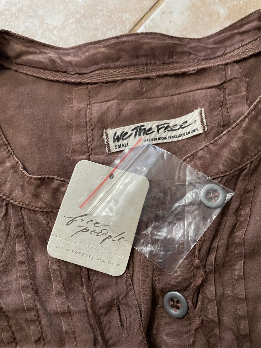 Free People Brown Pintuck Peasant Tunic
We the free - Picture 8 of 9